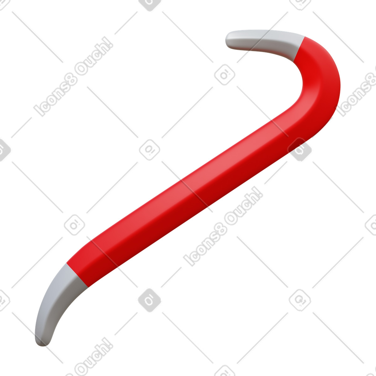 3D Fluency スタイルの Crowbar のイラストをPNG、SVG形式でダウンロード