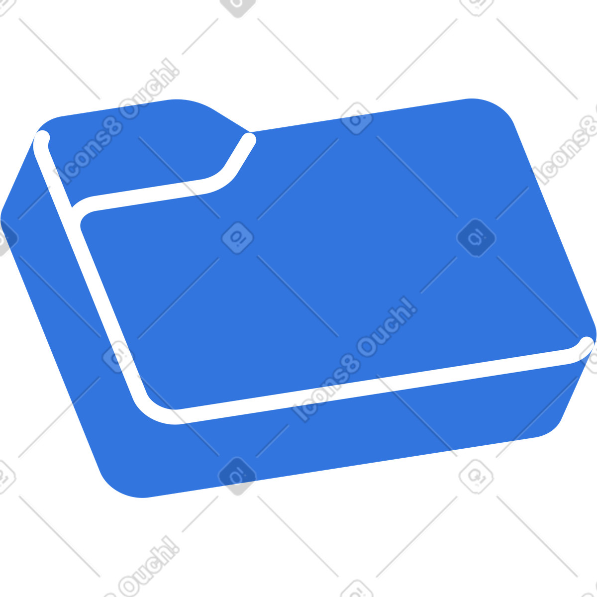 Folder icon illustration in PNG, SVG