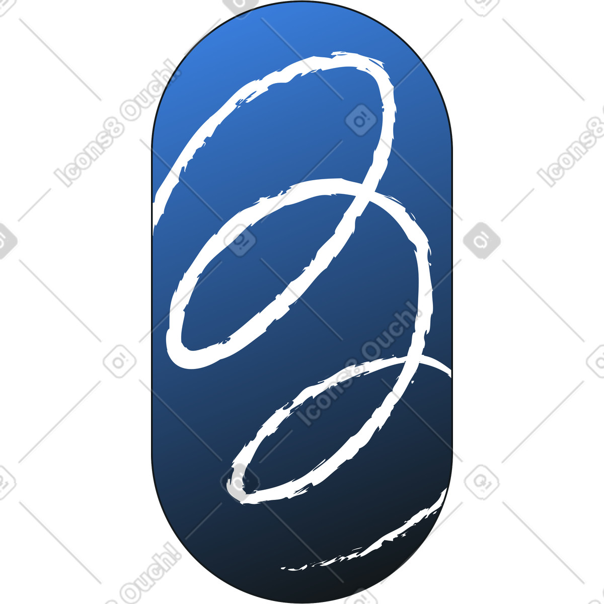 Rettangolo arrotondato con texture illustrazione in stile Midnight scarica in PNG, SVG