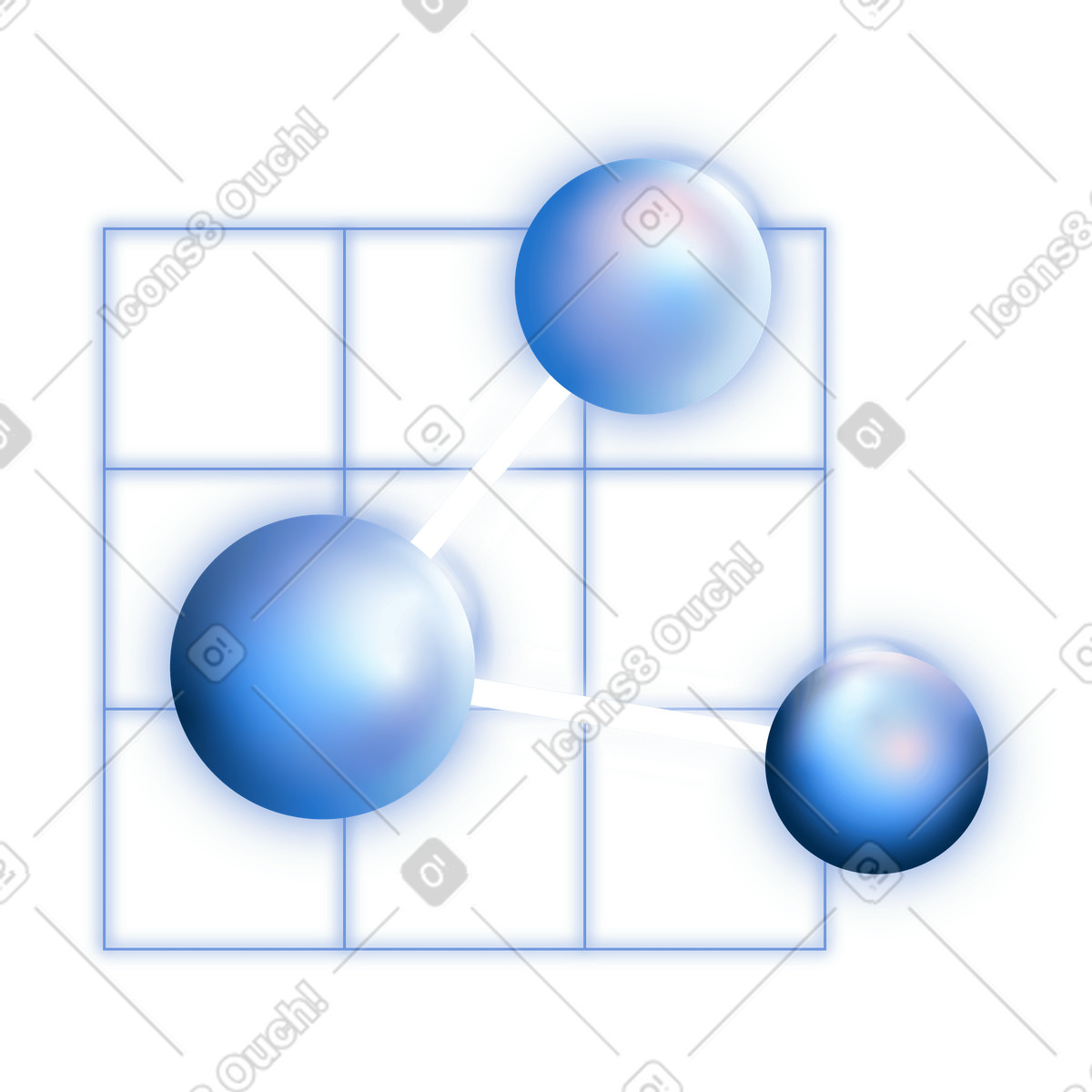 Share icon, Data transfer and file sharing illustration in Dimension style download in PNG, SVG
