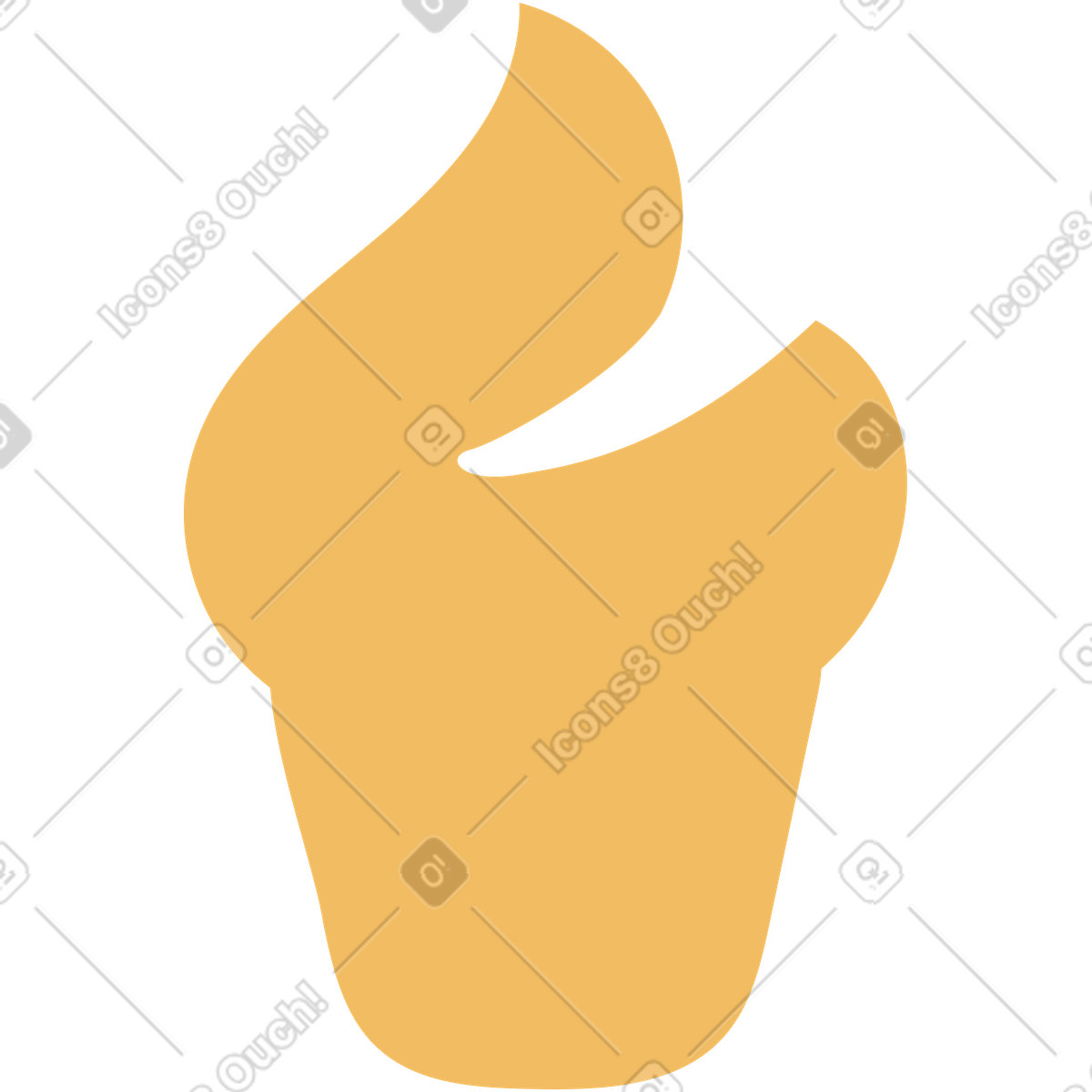 Cupcake illustrazione in stile Arabica scarica in PNG, SVG
