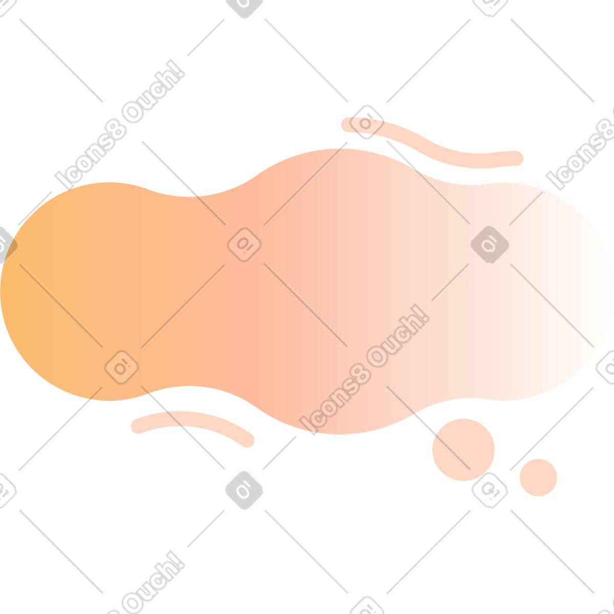 Illustration Gradient blop dans le style Marginalia à télécharger aux formats PNG, SVG