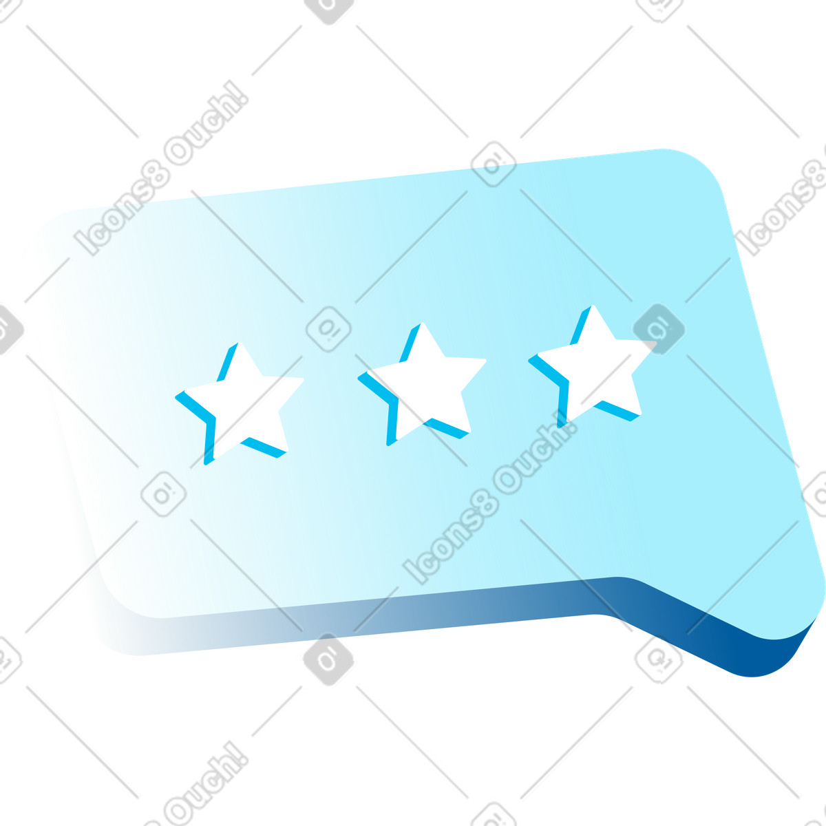 Blase mit sternen-Illustration im Icy-Stil als Download in PNG, SVG