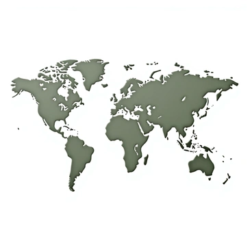 A detailed world map displaying all continents and major countries. The map features numerous small dots representing various global asset management offices, each strategically placed on the corresponding location. Thin lines connect these dots, illustrating the intricate networks of communication and collaboration between them. The ocean areas are shaded in a soft blue, while the landmasses are presented in a muted green and beige palette. Labels indicating major cities involved in asset management are included in a clear, legible font.