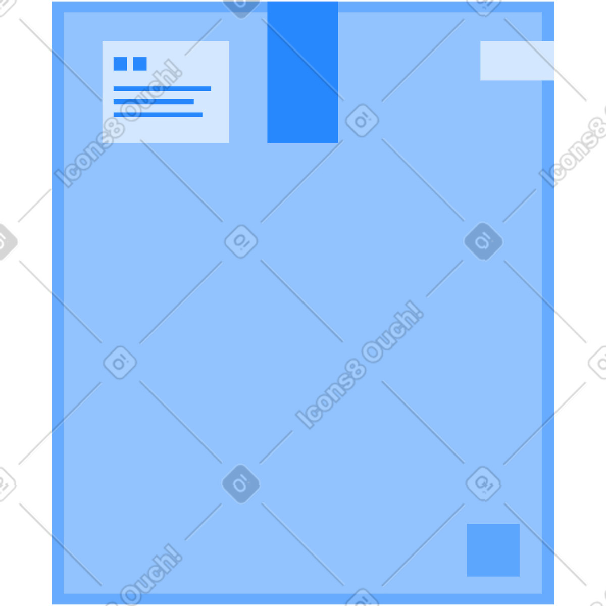 Ilustración Caja en estilo Urban a descargar en PNG y SVG