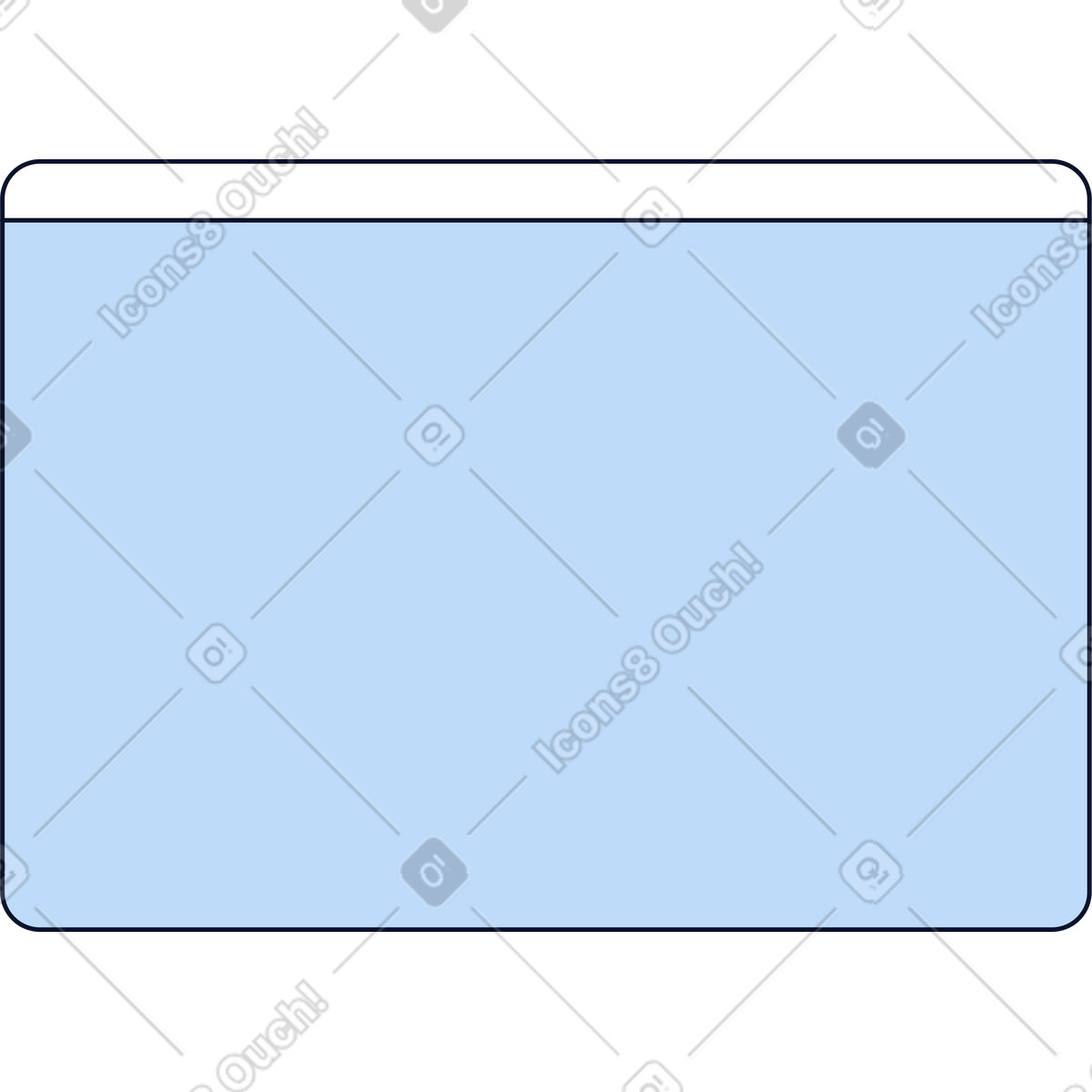 Browser window illustration in Flexy style download in PNG, SVG