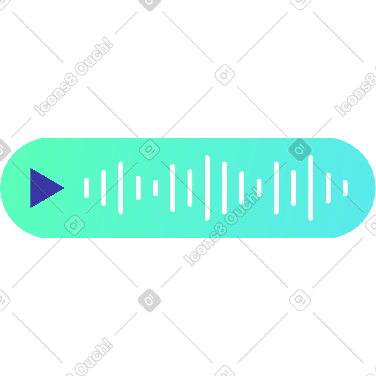 Ilustración Mensaje de voz en estilo Bright a descargar en PNG y SVG