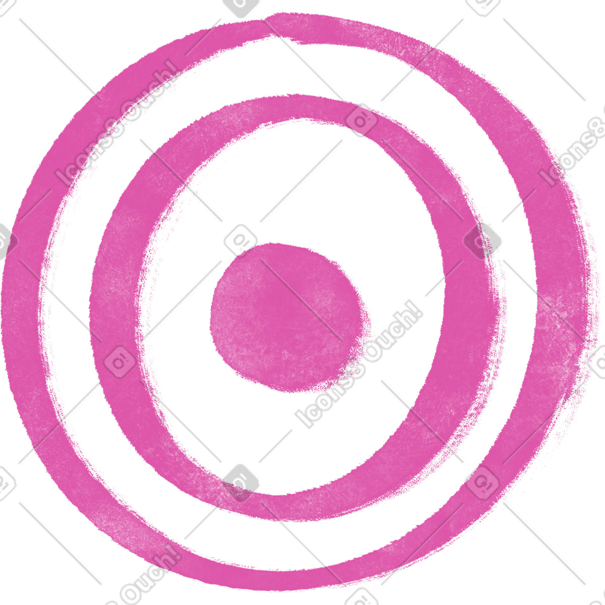 Inky 스타일의 Pink target 일러스트레이션 PNG, SVG 다운로드