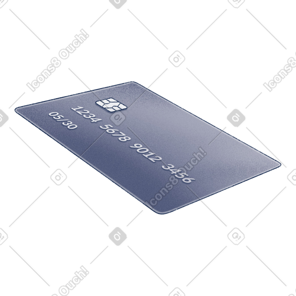 Credit card illustration in Haze style download in PNG, SVG