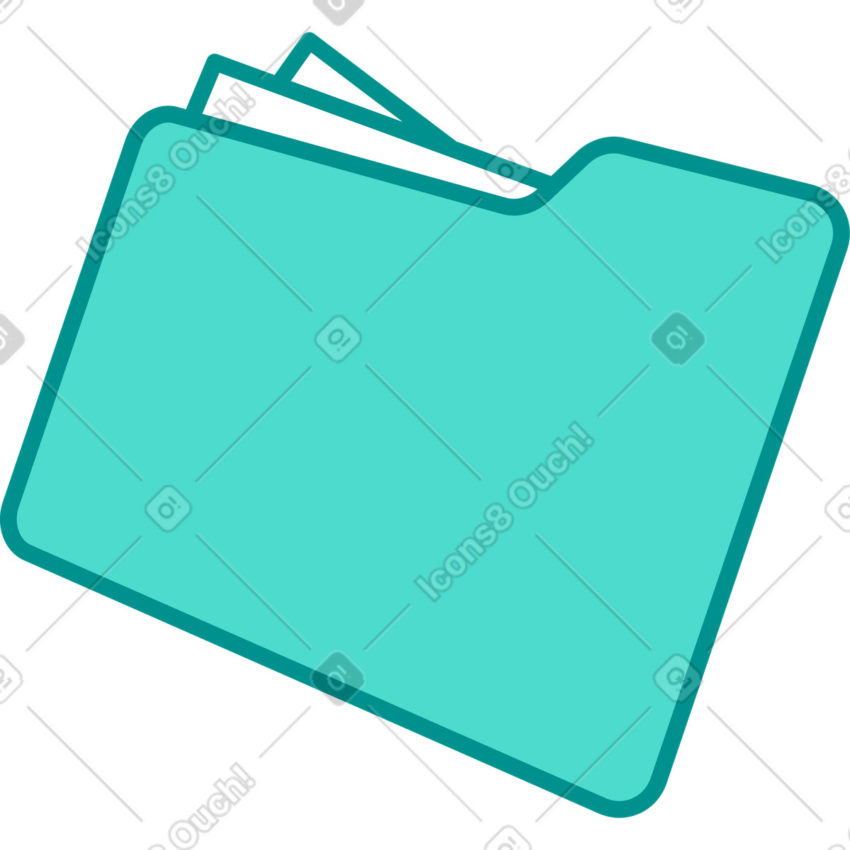 Folder illustration in PNG, SVG