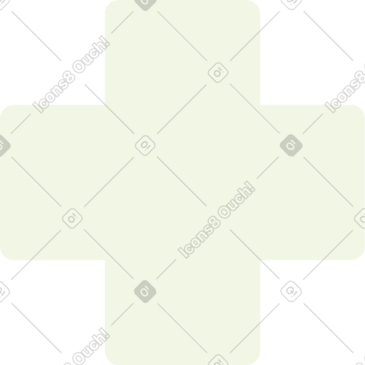 Ilustração de Cross shape em no estilo Abstract para baixar em PNG, SVG