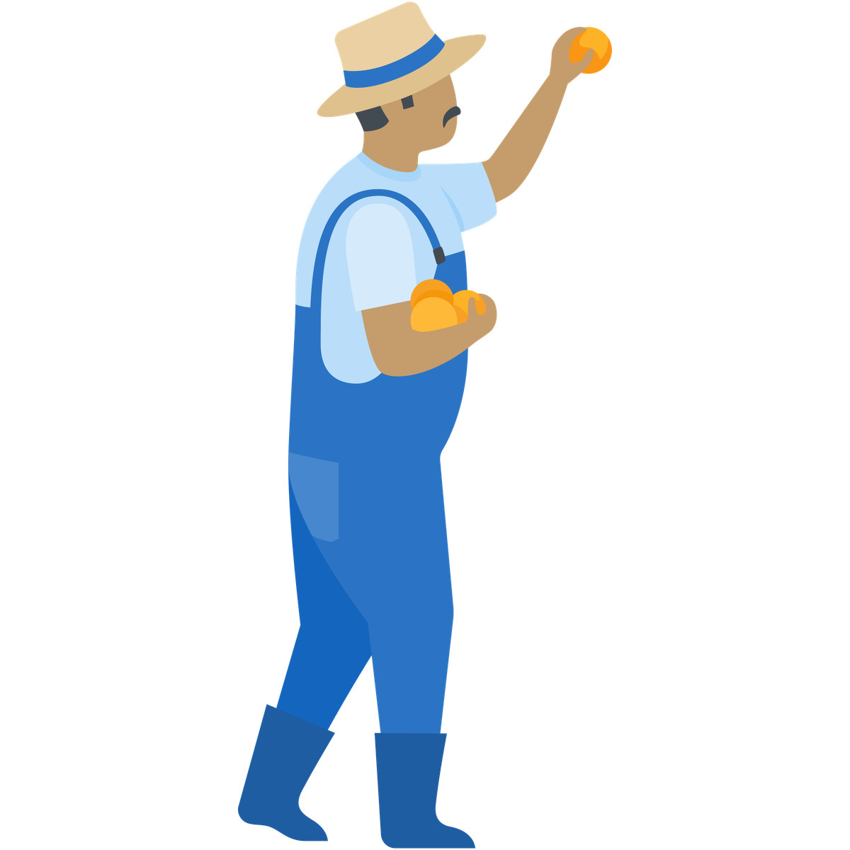 Gardener illustrazione in stile Fogg scarica in PNG, SVG