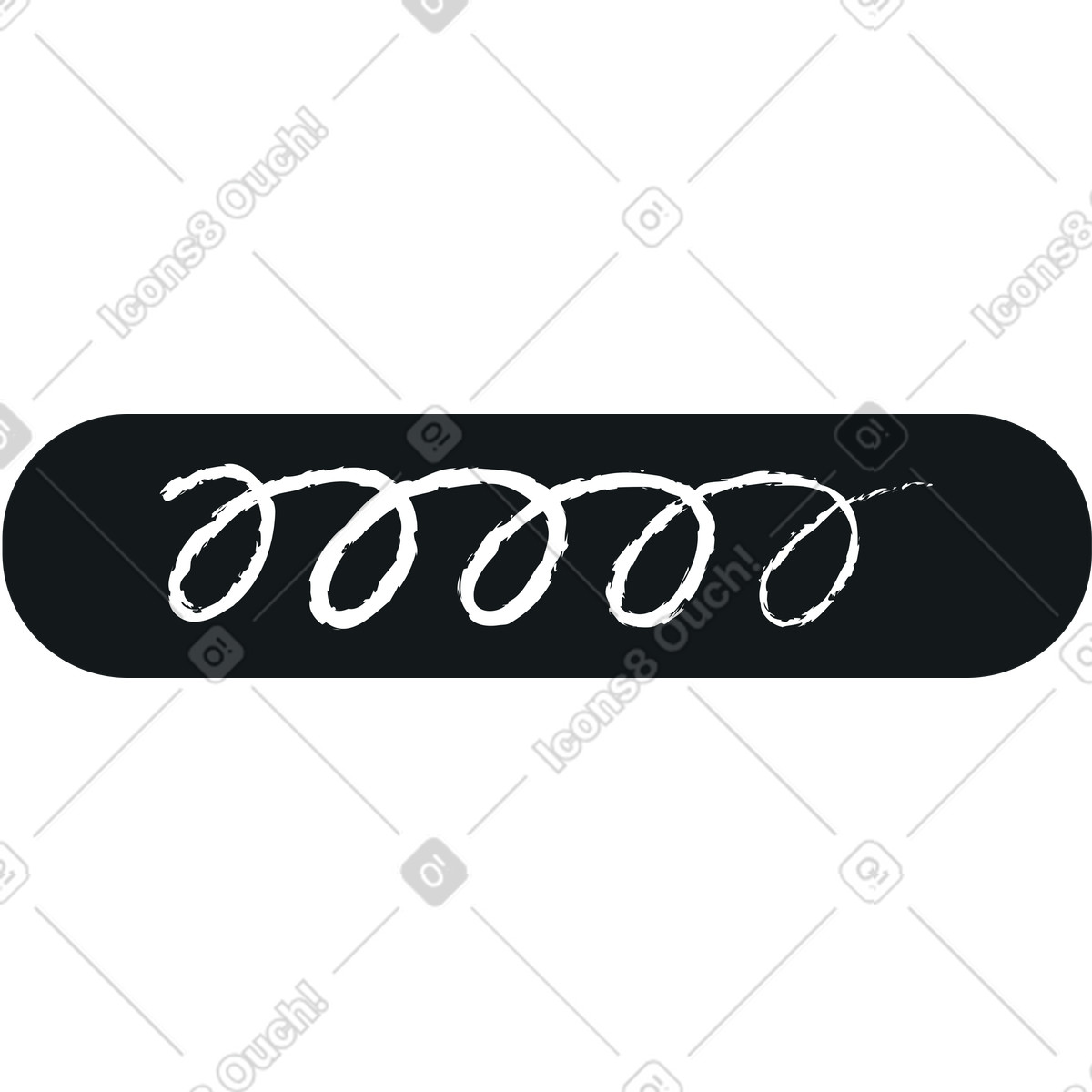 Abgerundetes rechteck mit kurve-Illustration im Midnight-Stil als Download in PNG, SVG