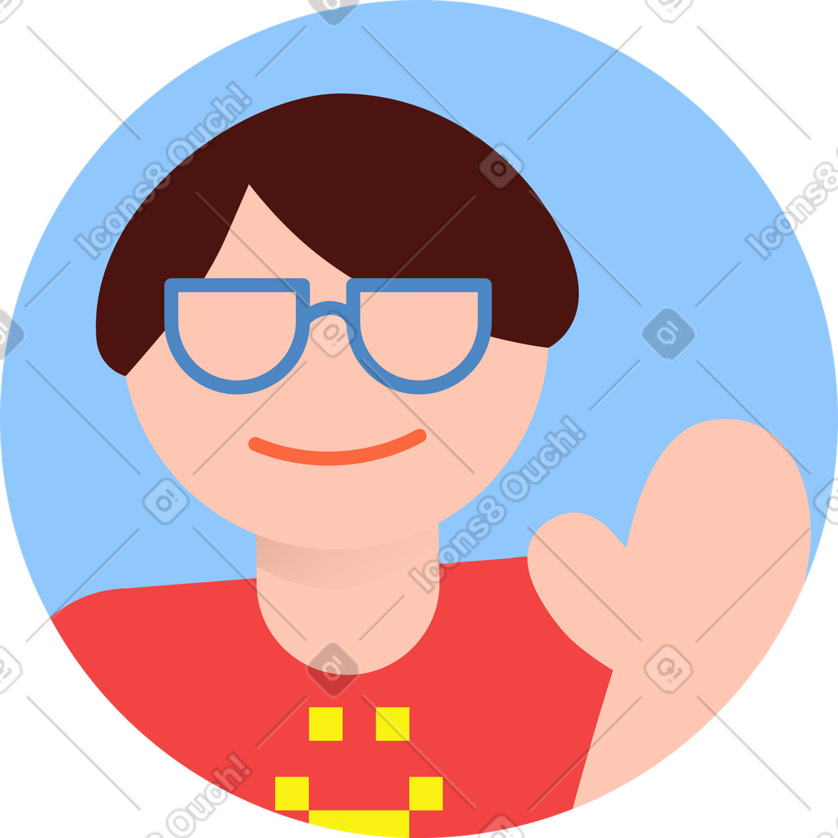 下载 8bit 风格的 邪恶的化身 插画，支持 PNG、SVG 格式