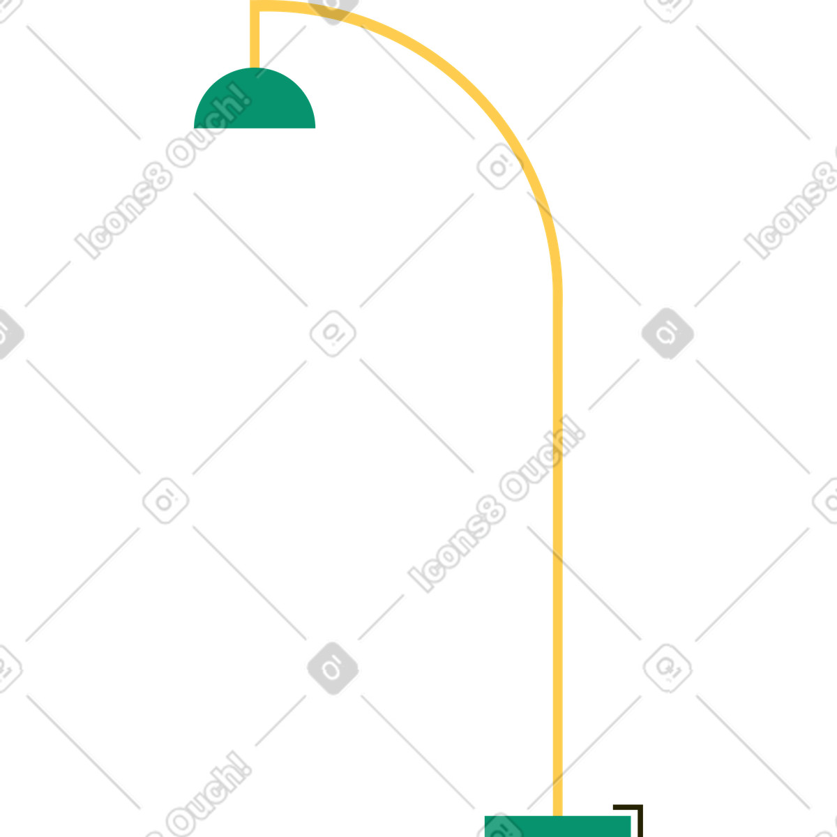 Illustration Lampadaire dans le style Spot à télécharger aux formats PNG, SVG