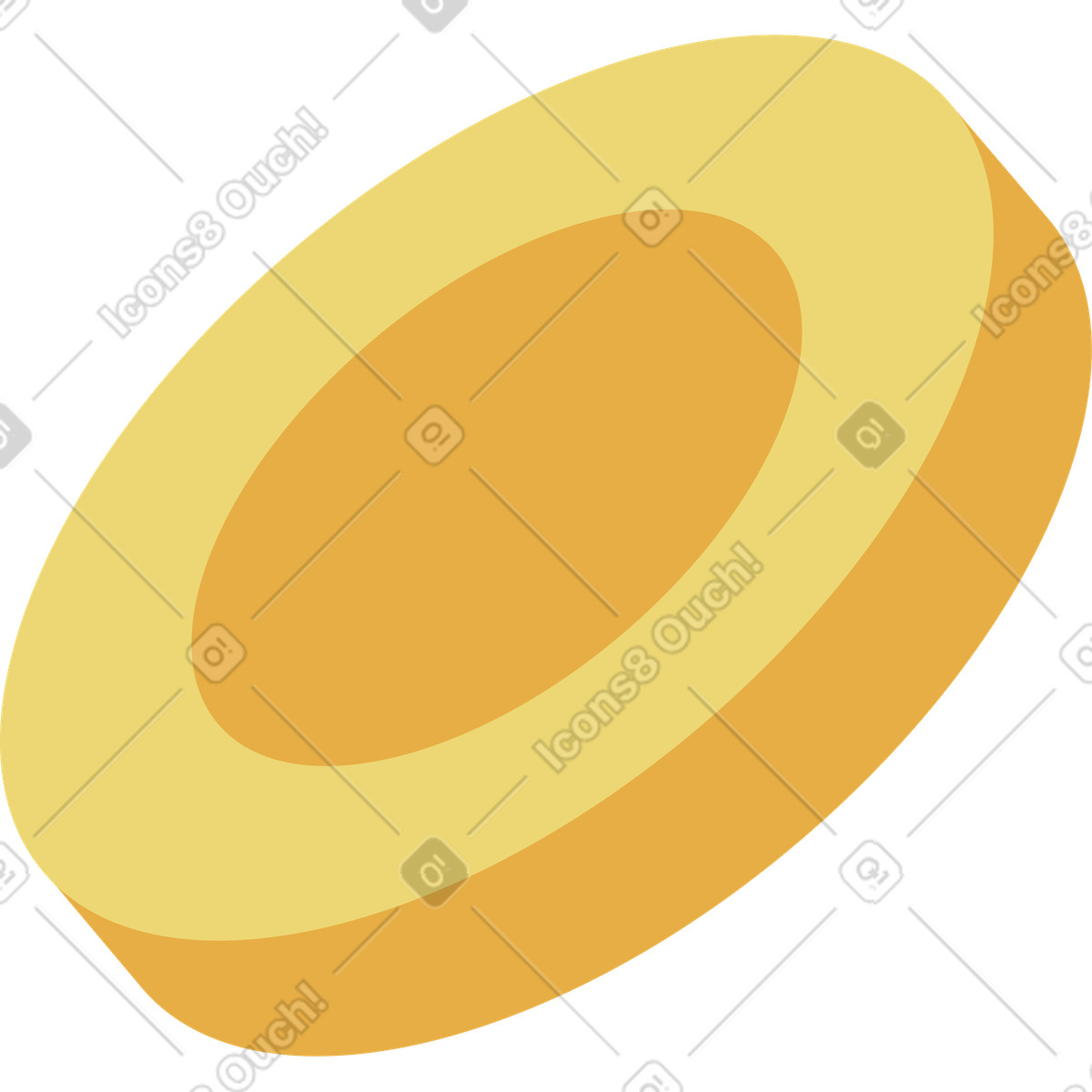 Illustration Pièce de monnaie dans le style Delight à télécharger aux formats PNG, SVG