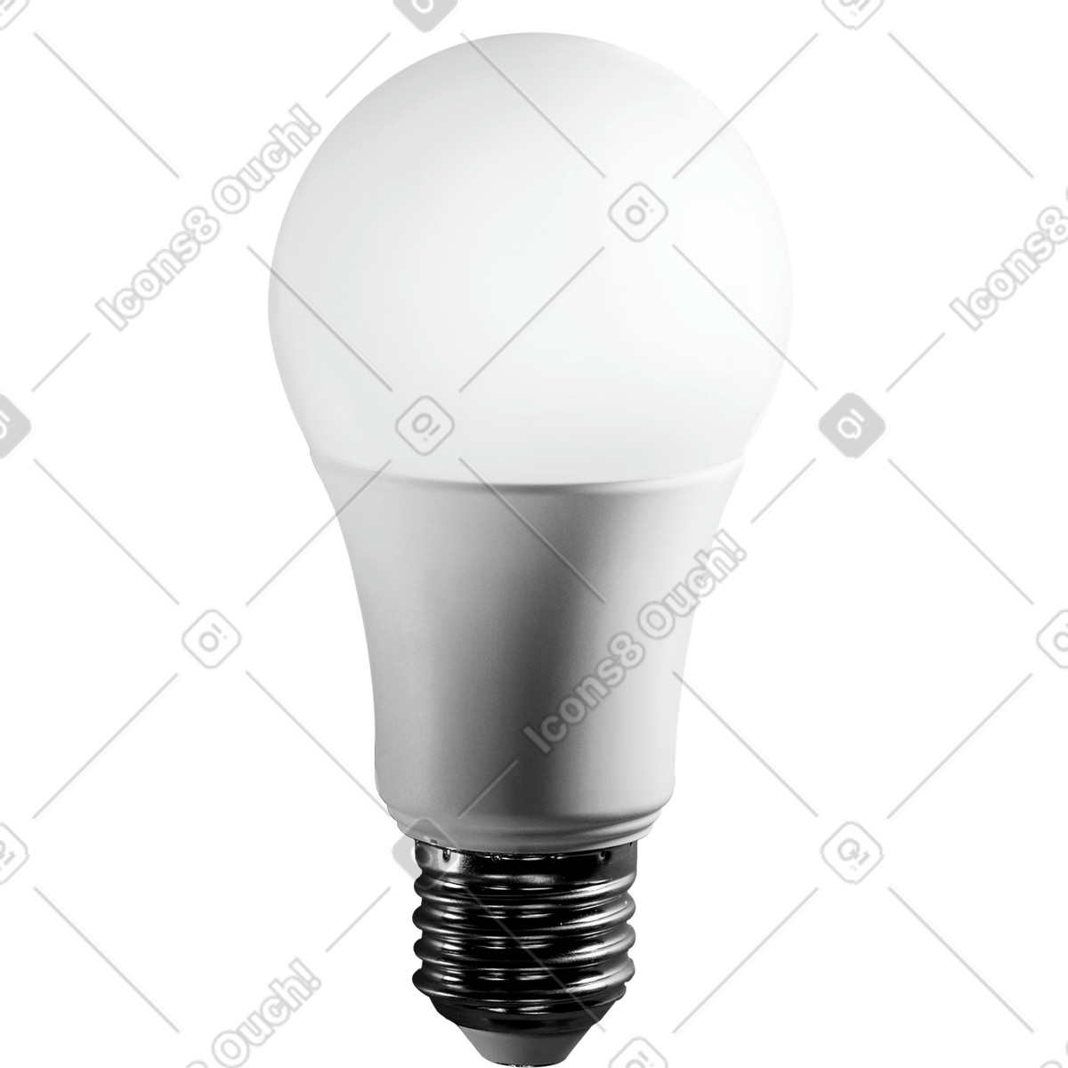 Smart bulb-Illustration im Print-Stil als Download in PNG, SVG