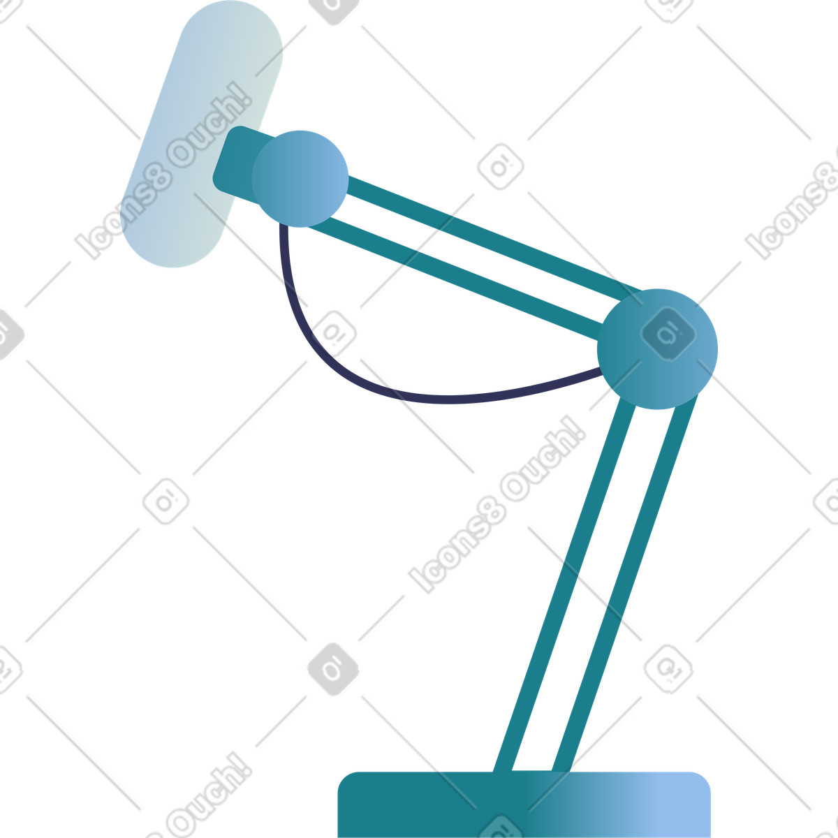 Mikrofon auf ständer-Illustration im Beam-Stil als Download in PNG, SVG