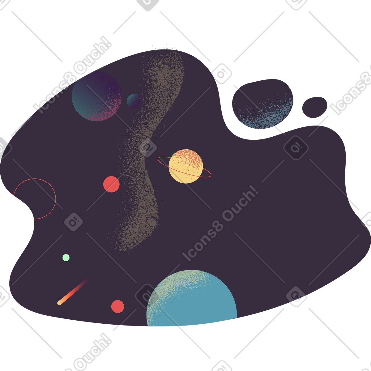 Pale スタイルの スペース のイラストをPNG、SVG形式でダウンロード