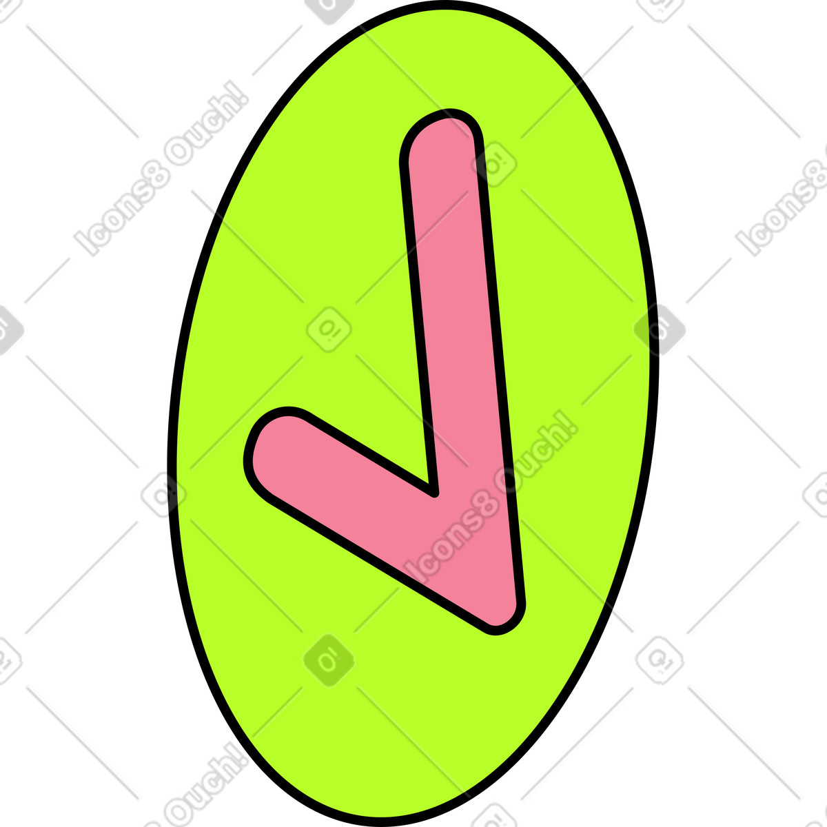 Check mark icon illustration in Project style download in PNG, SVG