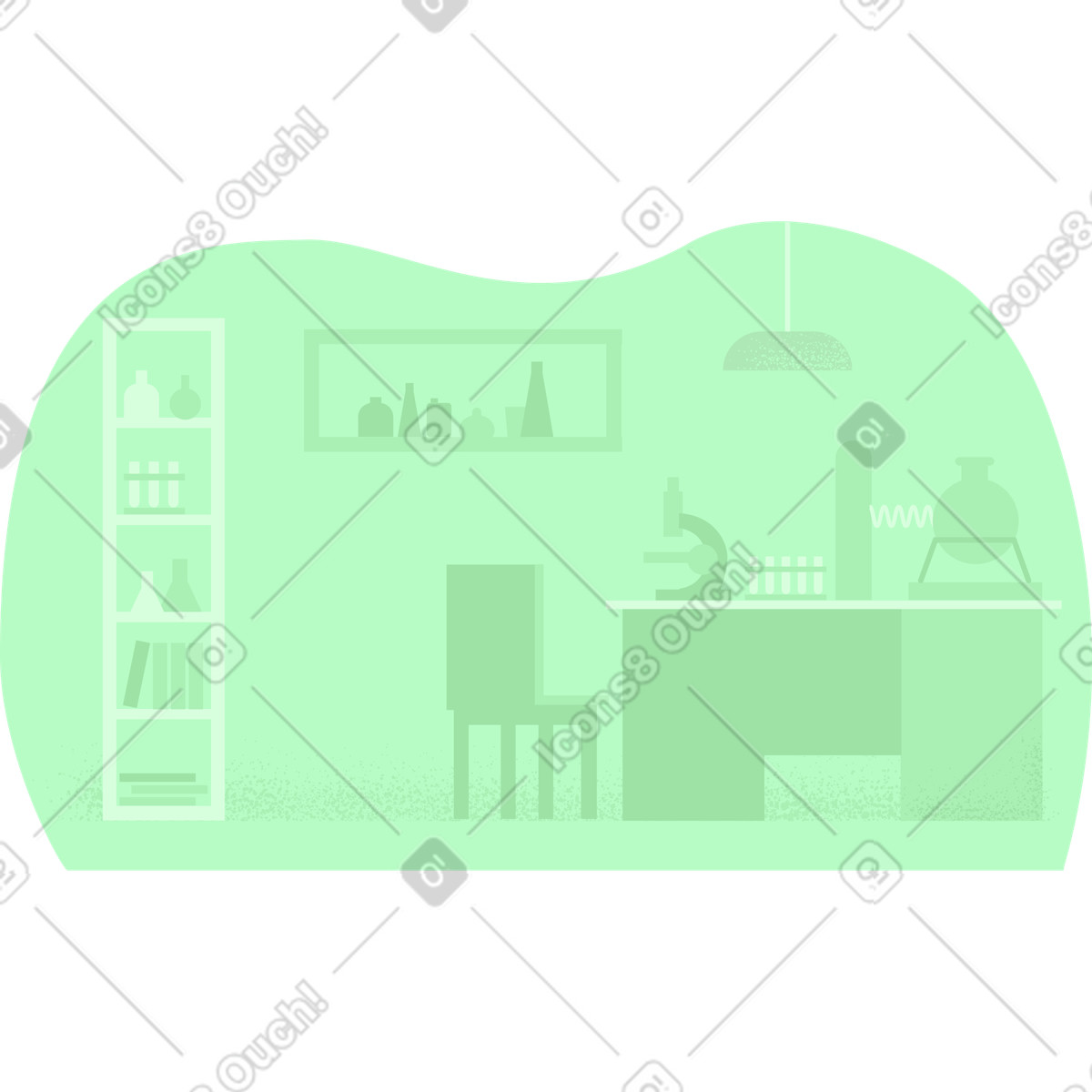Ilustração de Laboratório em no estilo Pale para baixar em PNG, SVG