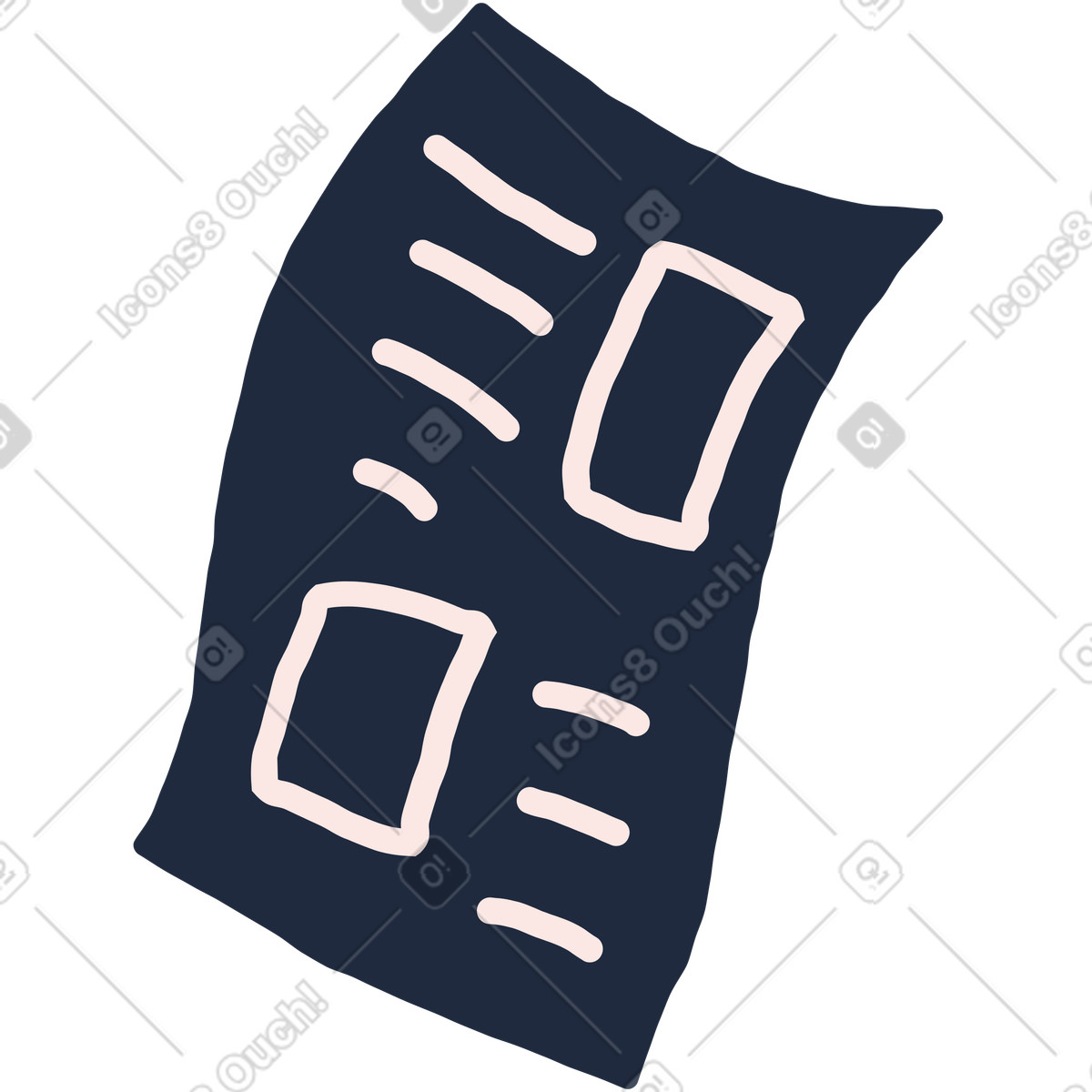 Stripy スタイルの 論文 のイラストをPNG、SVG形式でダウンロード