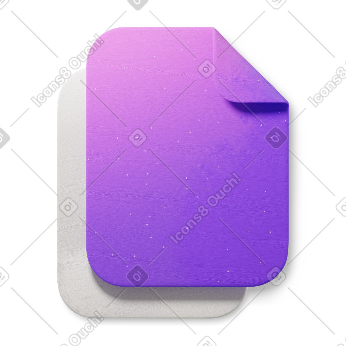 Purple copy UI element illustration in 3D Microsoft Fluent style download in PNG, SVG