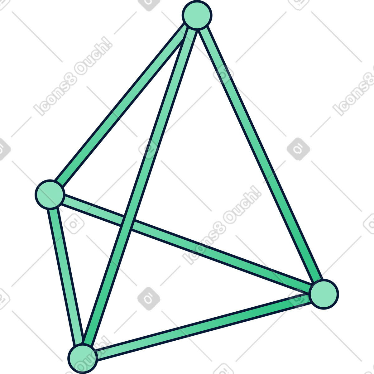Ilustração de Pirâmide em no estilo Neat para baixar em PNG, SVG