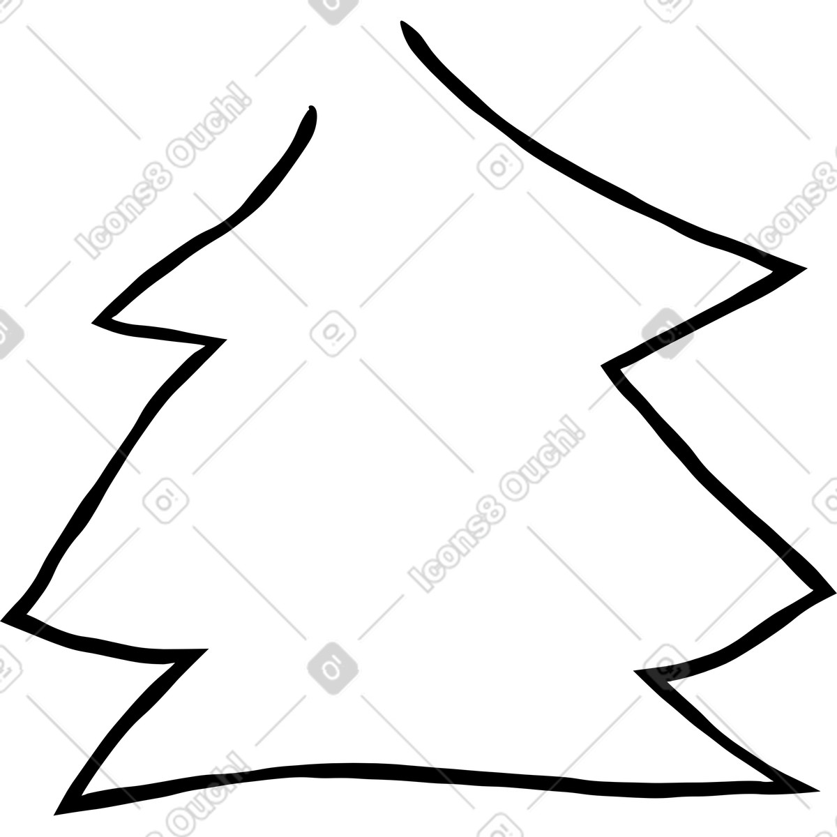 Ilustração de Árvore natal em no estilo Puzzle para baixar em PNG, SVG