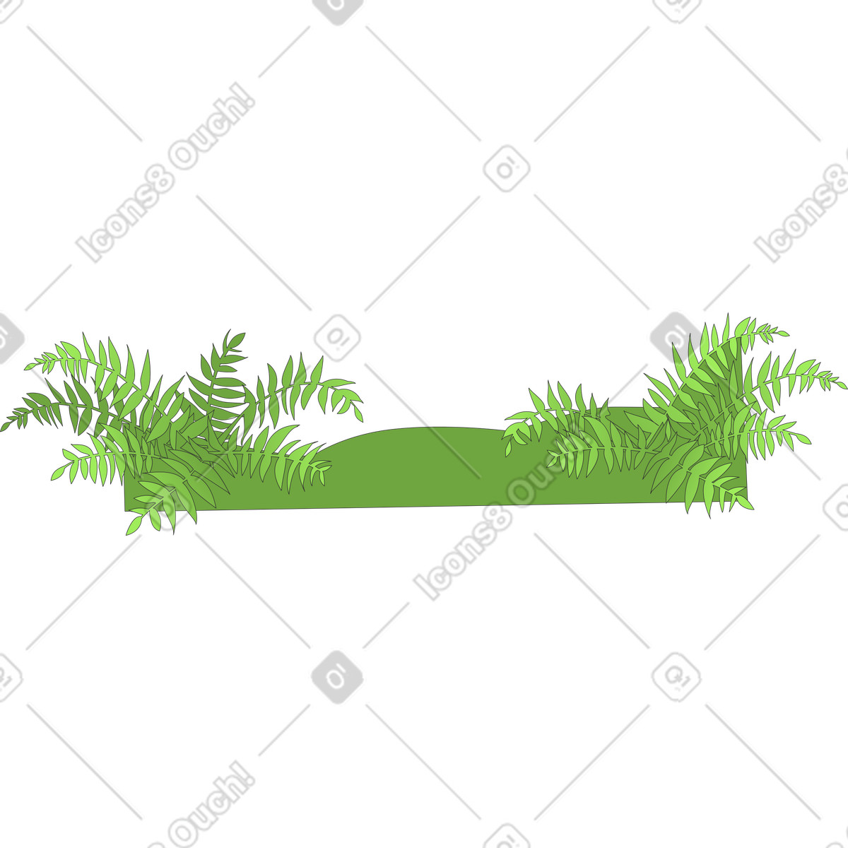 Illustration Des buissons dans le style Kit à télécharger aux formats PNG, SVG