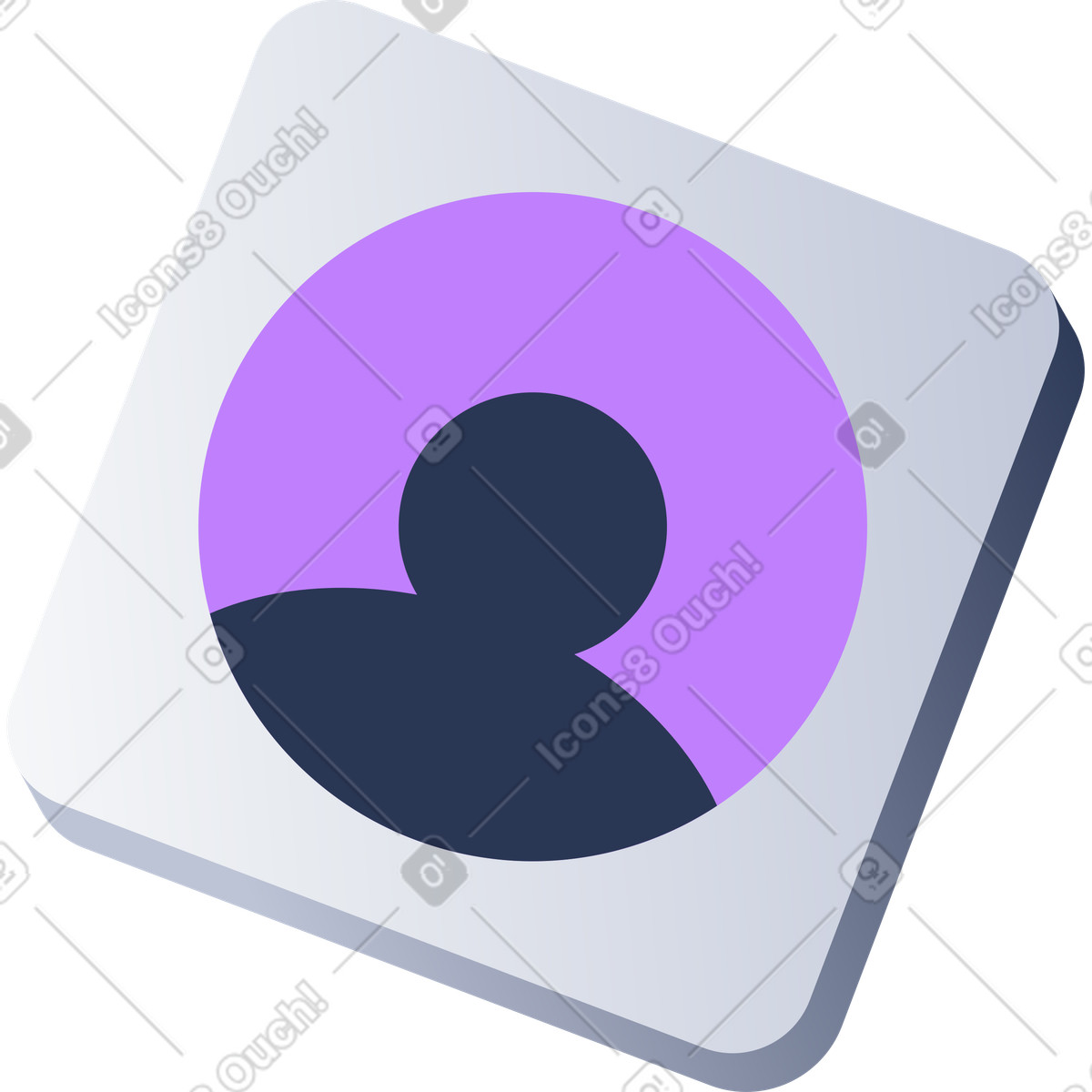 Ilustração de Ícone perfil em no estilo Lucent para baixar em PNG, SVG