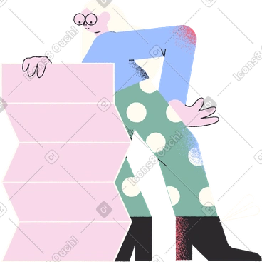 Woman wih map PNG, SVG