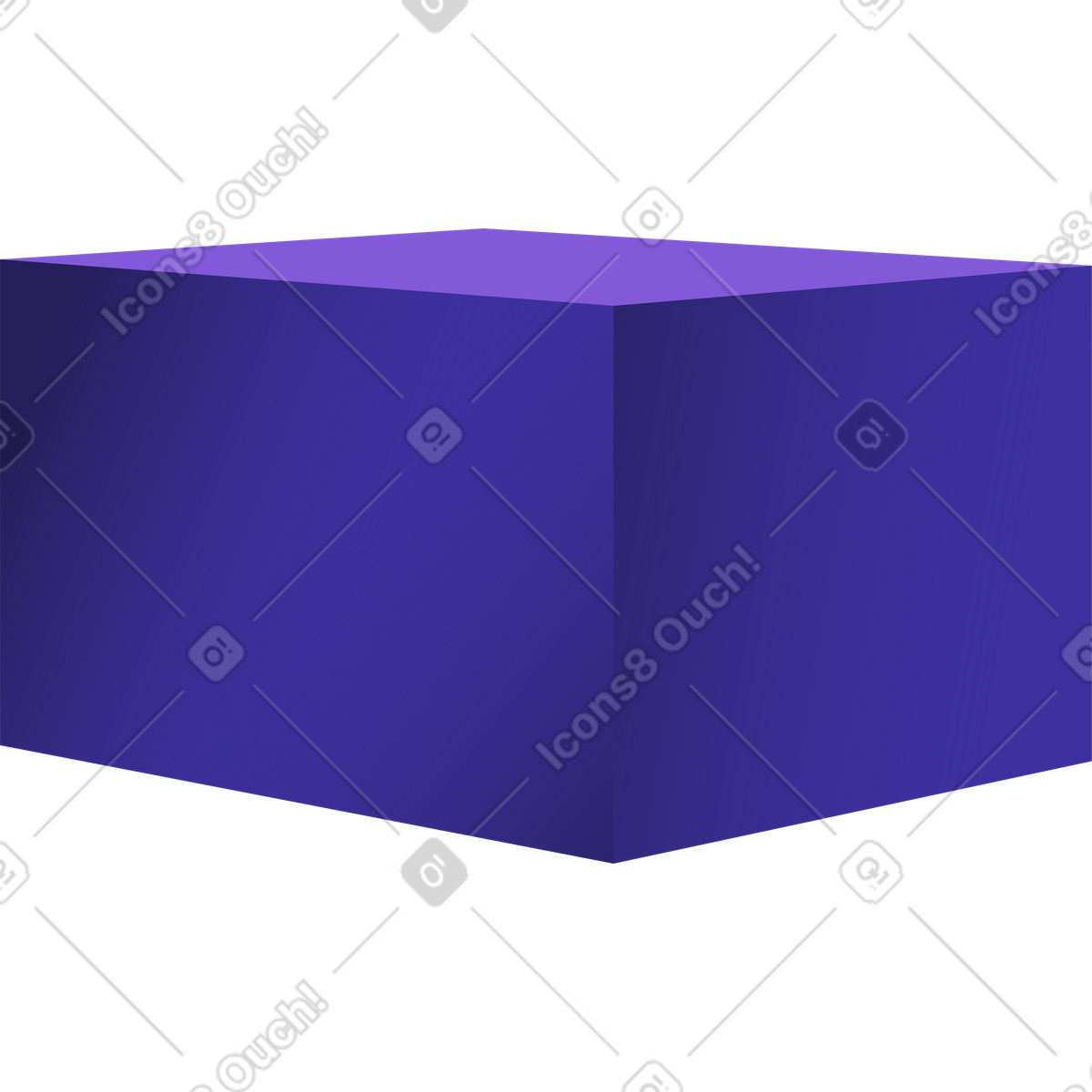 Ilustração de Cubo em no estilo Levels para baixar em PNG, SVG