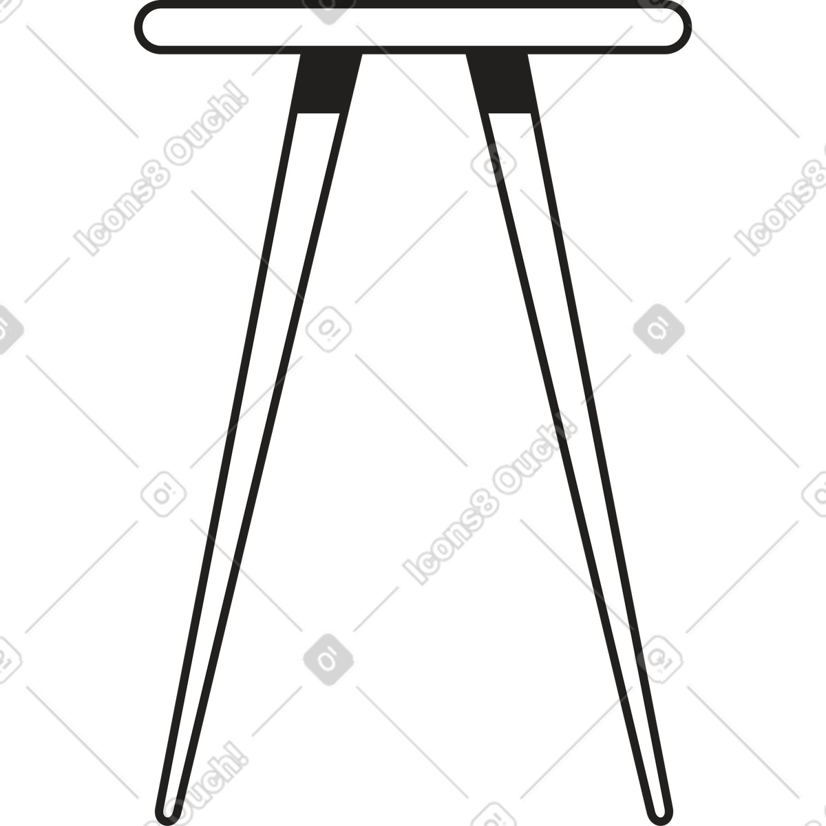 Tavolo illustrazione in stile Dazzle scarica in PNG, SVG