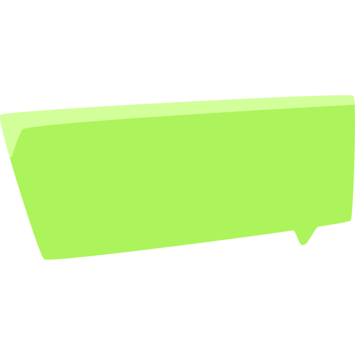 Illustration Green speech bubble dans le style Bouncy à télécharger aux formats PNG, SVG