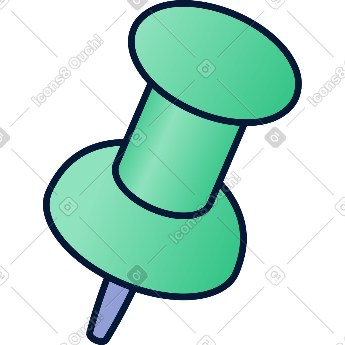 Pin illustration in Neat style download in PNG, SVG