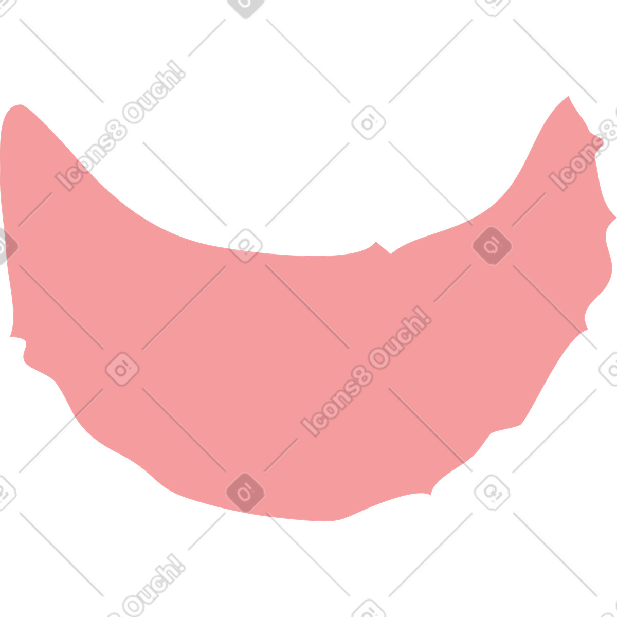 Illustration Pink crescent dans le style Flamenco à télécharger aux formats PNG, SVG