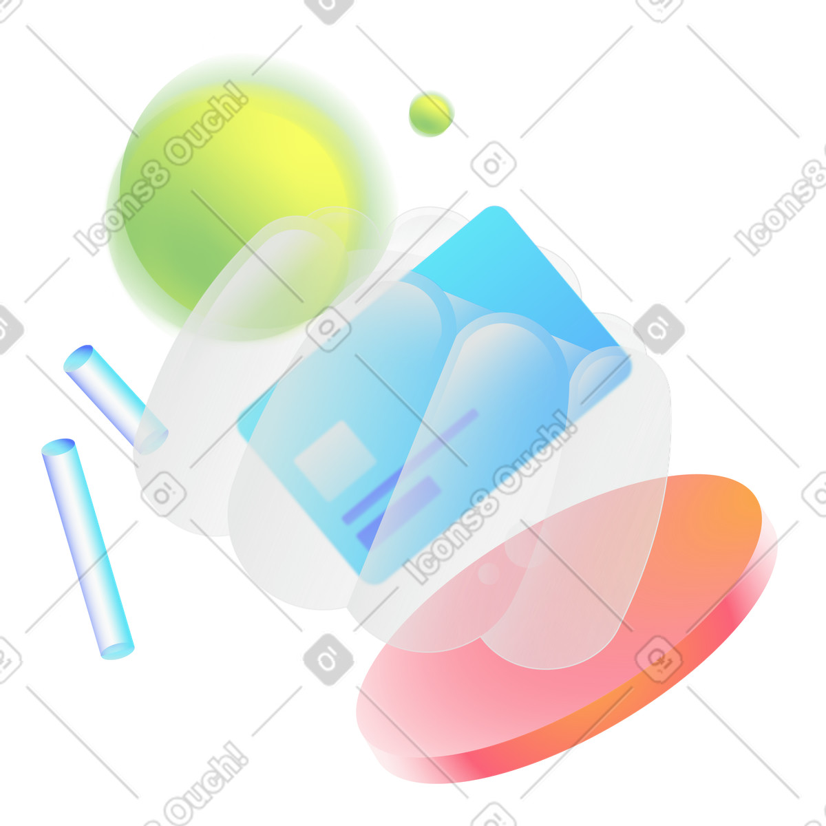 Morphis スタイルの クレジットカードが拒否されました のイラストをPNG、SVG形式でダウンロード