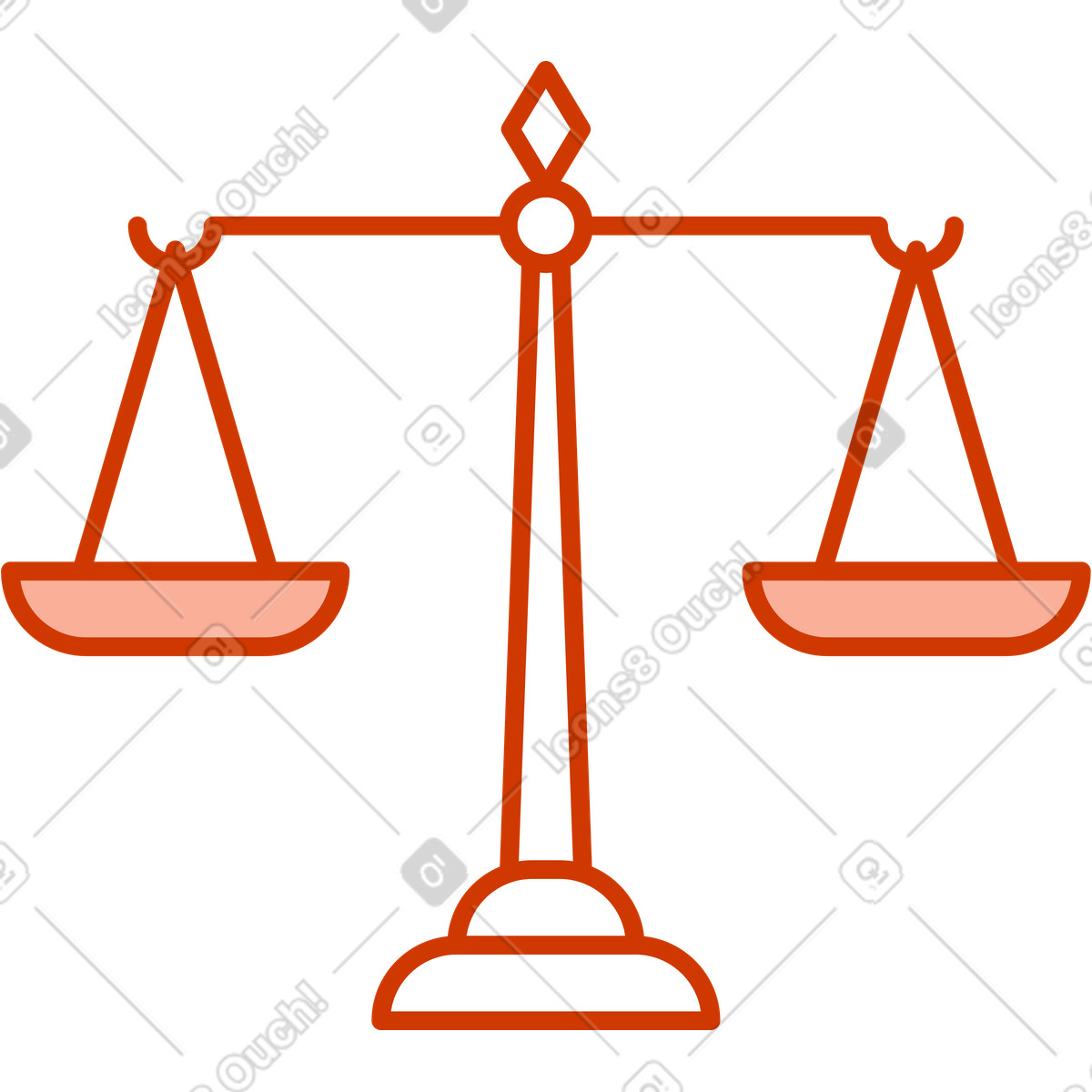 Scales illustration in Natty style download in PNG, SVG