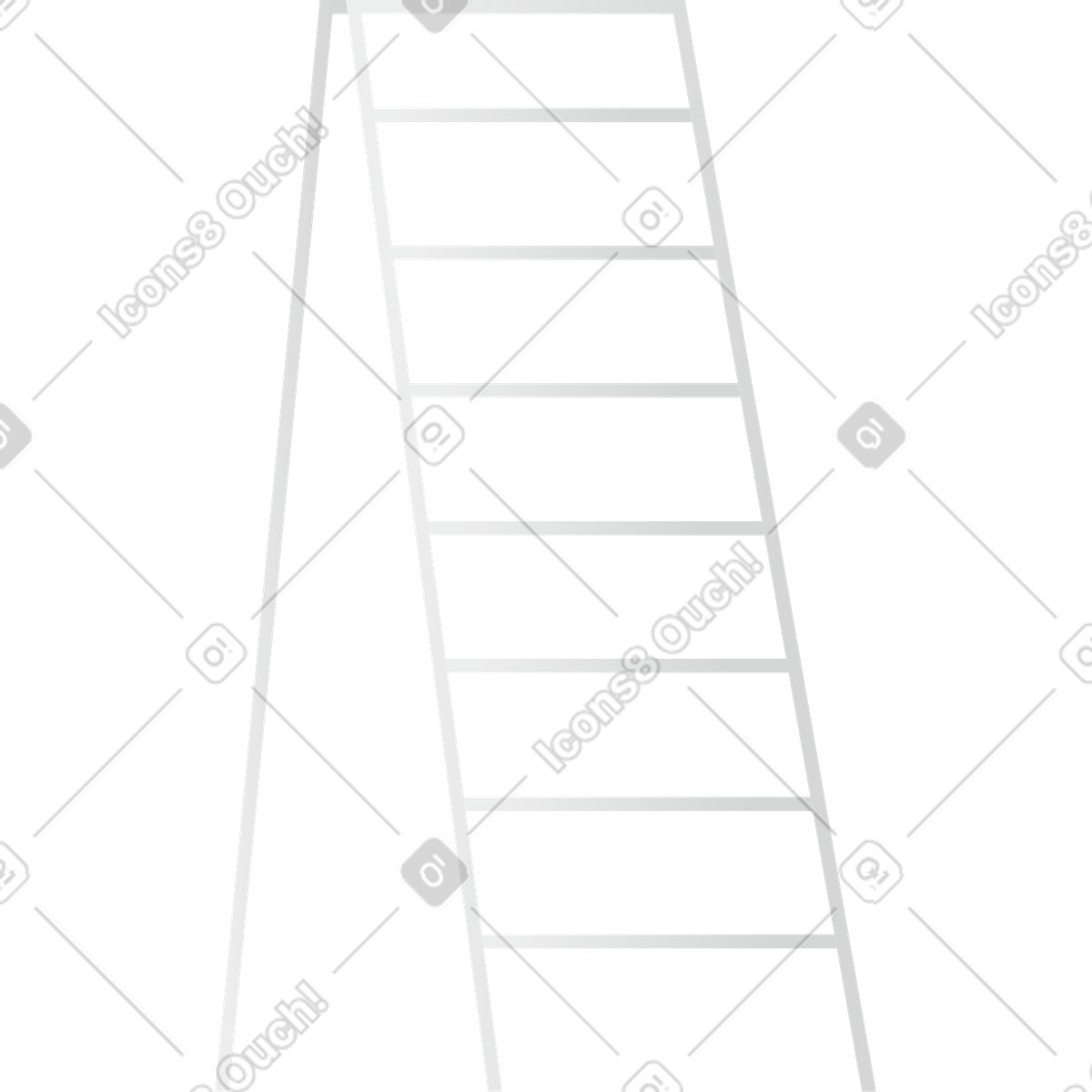 下载 Clip 风格的 灰色阶梯 插画，支持 PNG、SVG 格式