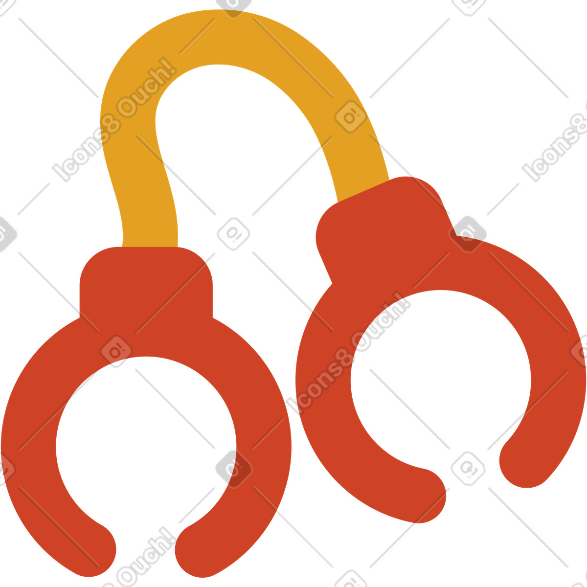 下载 Arabica 风格的 手铐 插画，支持 PNG、SVG 格式