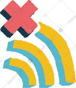 Pas de wifi PNG, SVG