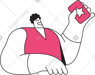 카드를 든 남자 PNG, SVG