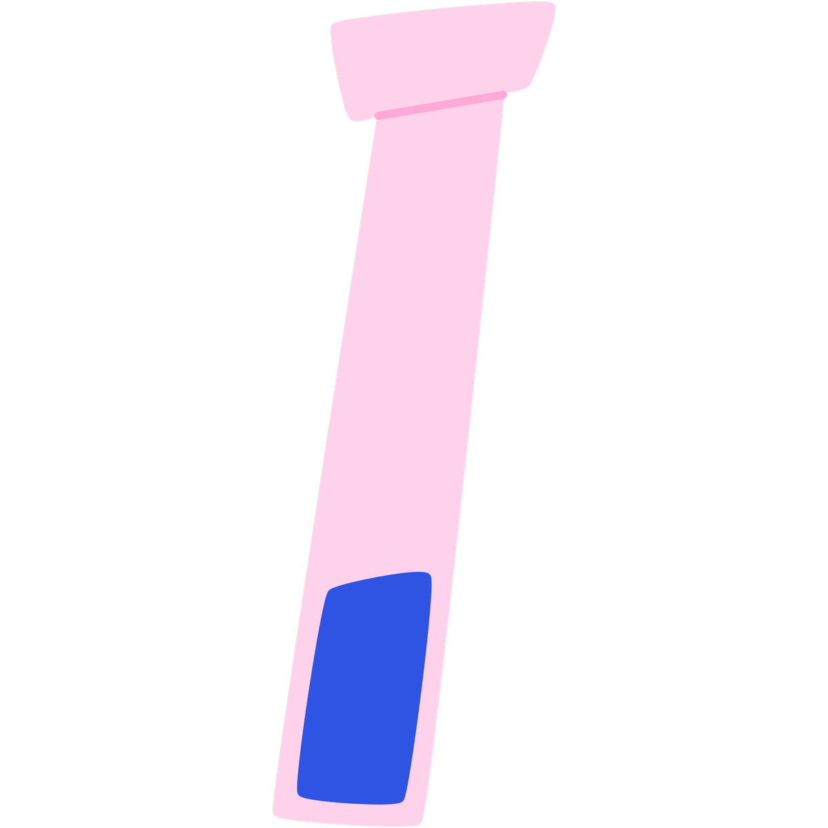 Ilustração de Pink test tube with blue liquid em no estilo Bouncy para baixar em PNG, SVG