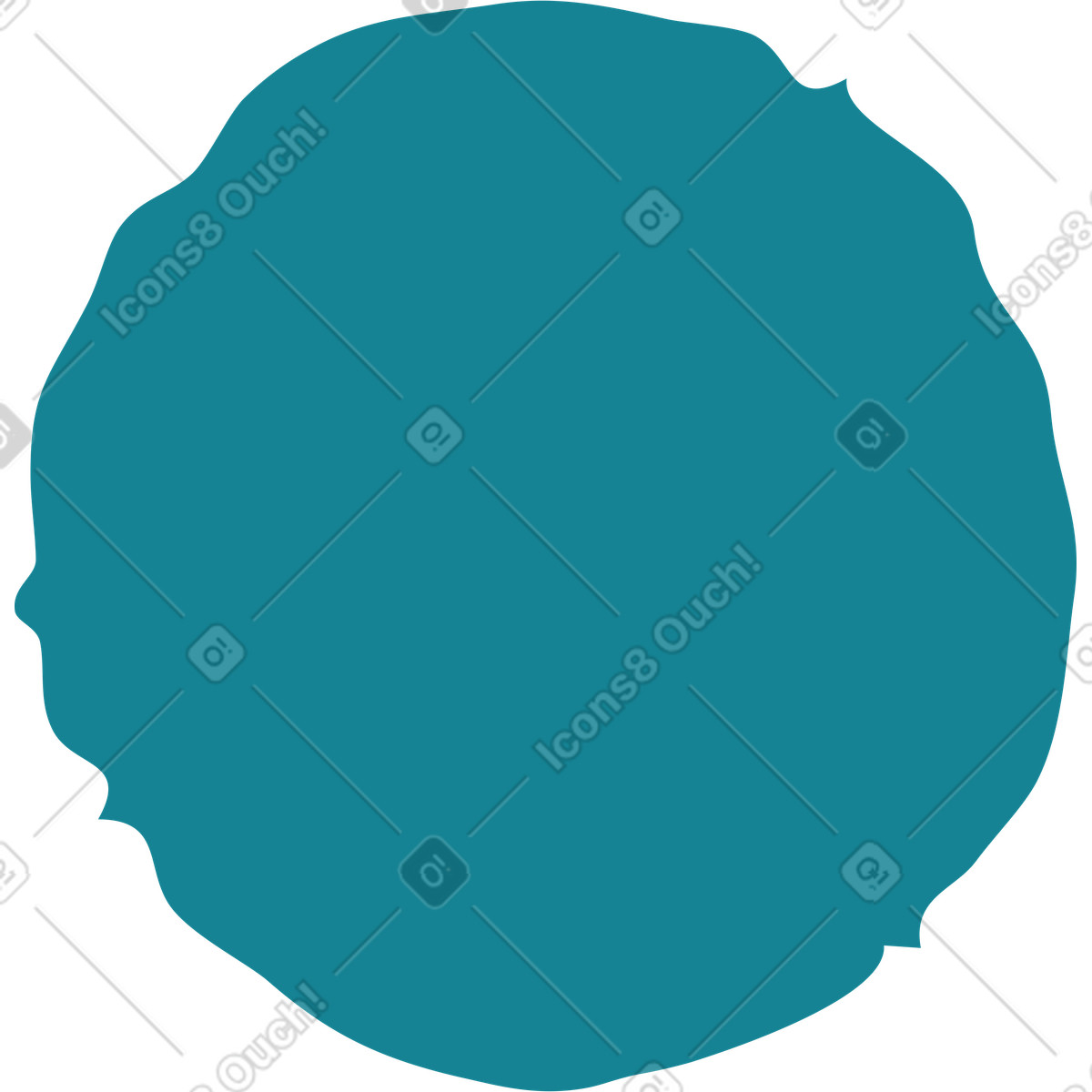 Blue circle-Illustration im Flamenco-Stil als Download in PNG, SVG