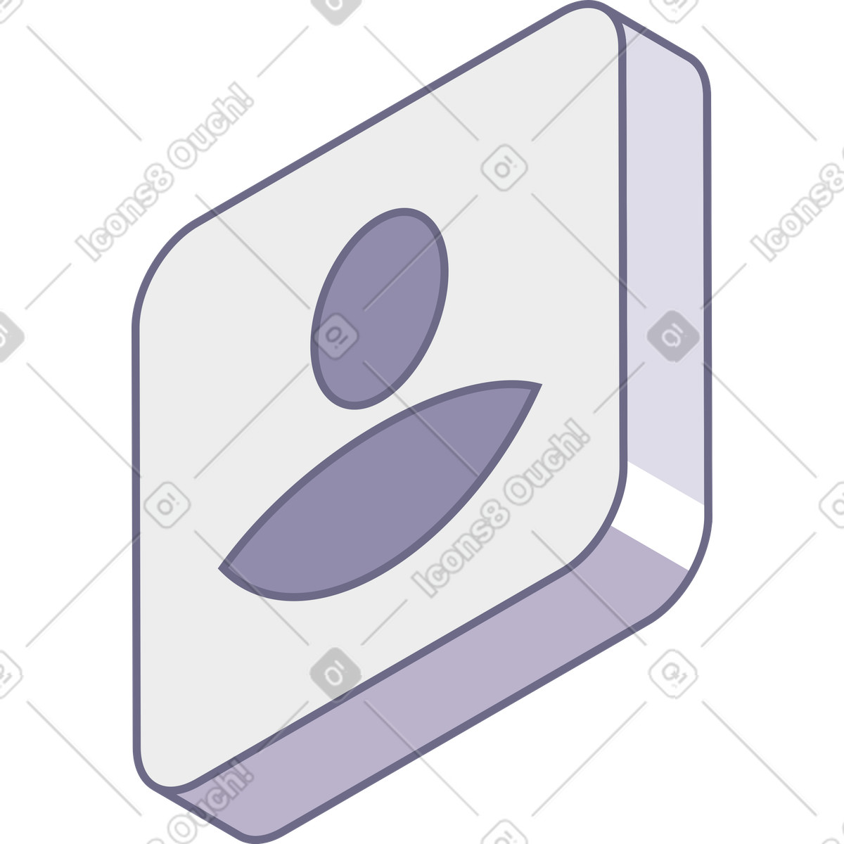 Modul スタイルの Contacts icon のイラストをPNG、SVG形式でダウンロード