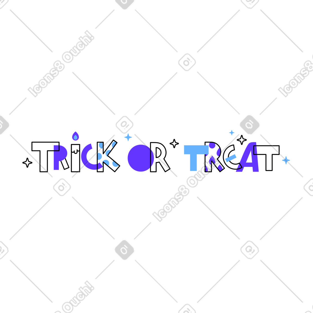 Illustration Des bonbons ou un sort dans le style Pablita à télécharger aux formats PNG, SVG