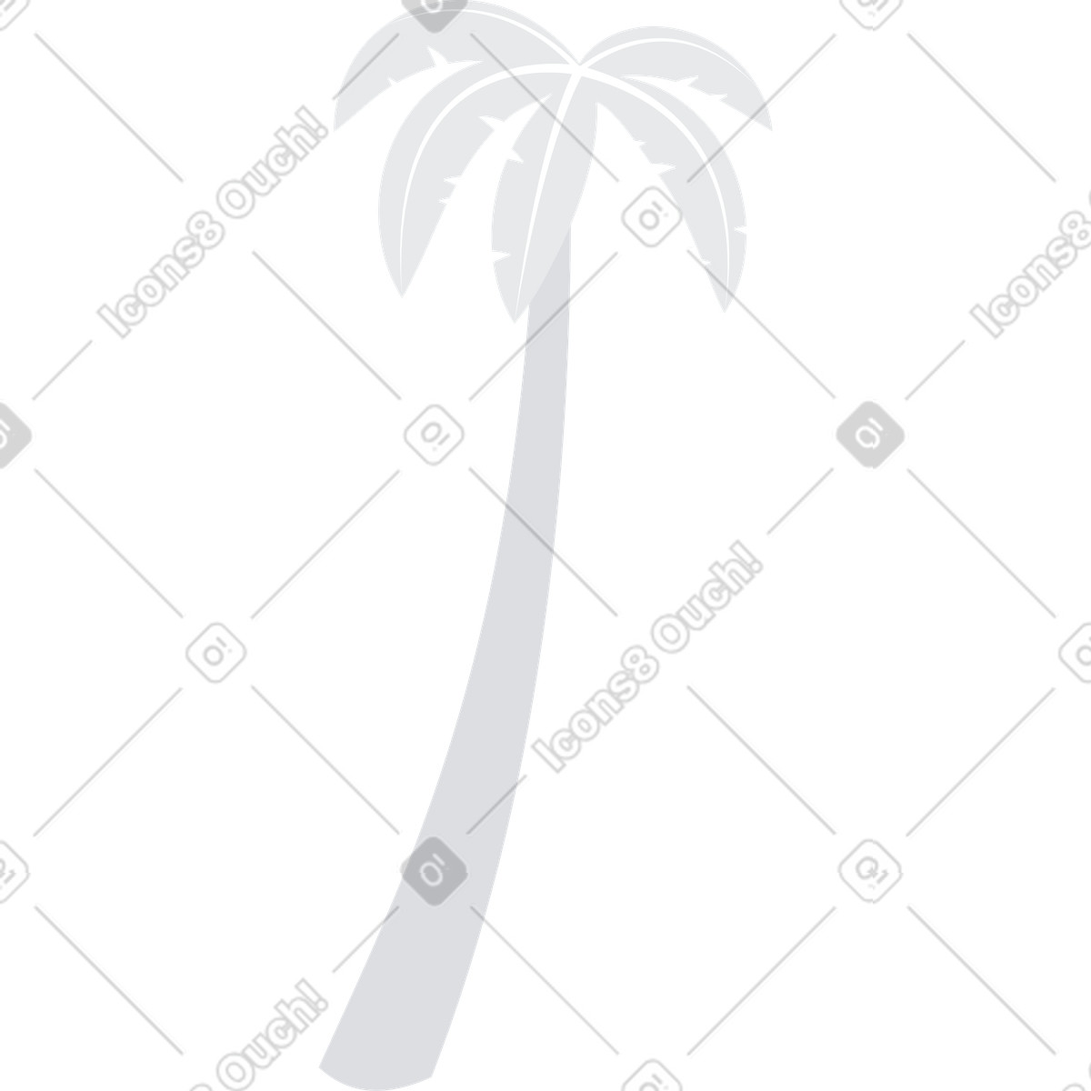 Ilustração de Palmeira em no estilo Urban para baixar em PNG, SVG