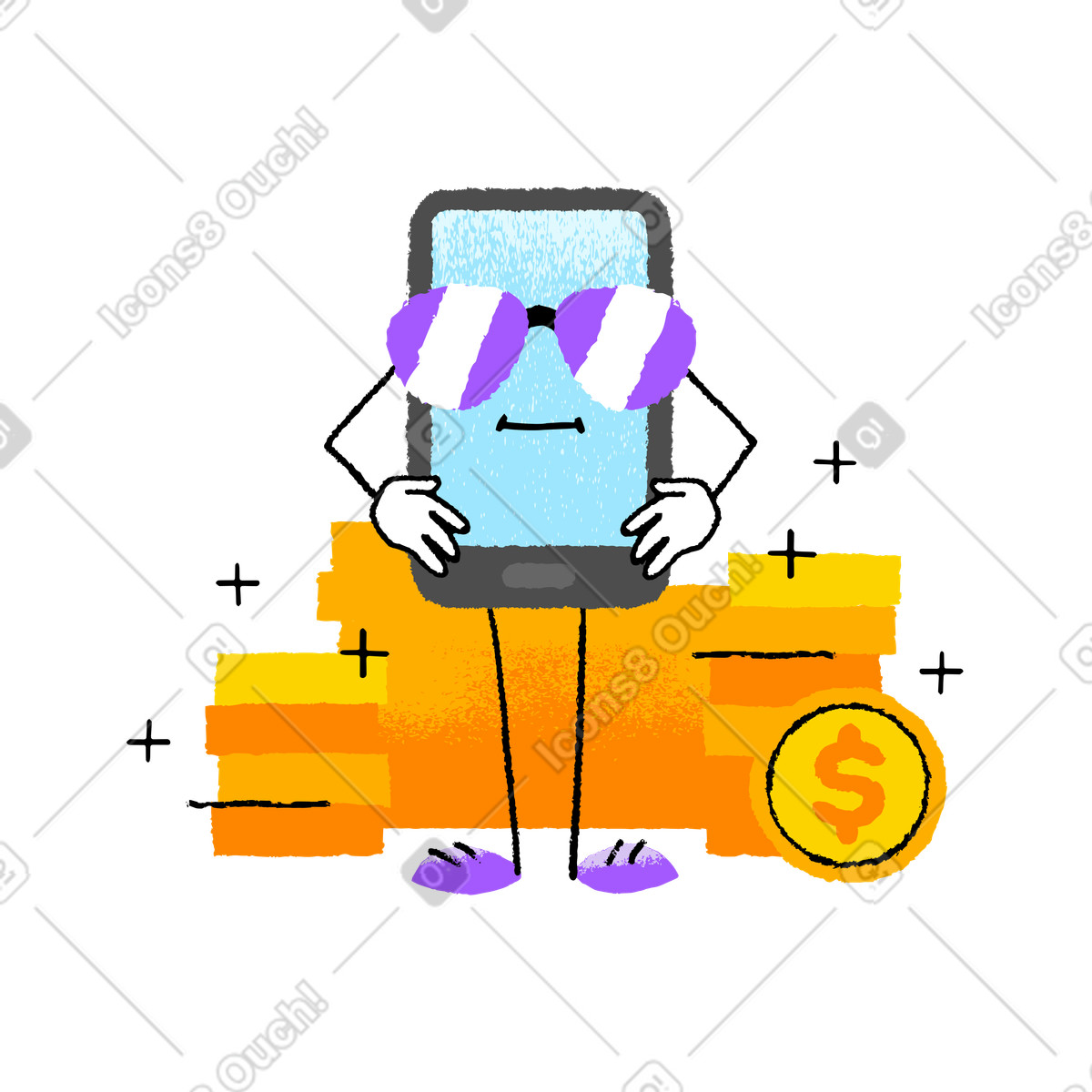 Payment processed illustration in PNG, SVG