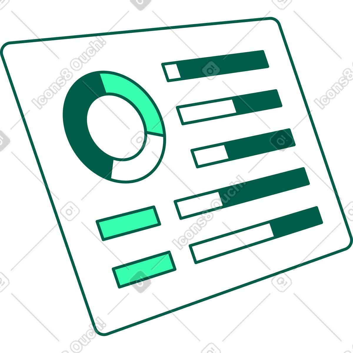 Statistikfenster-Illustration im Storyline-Stil als Download in PNG, SVG